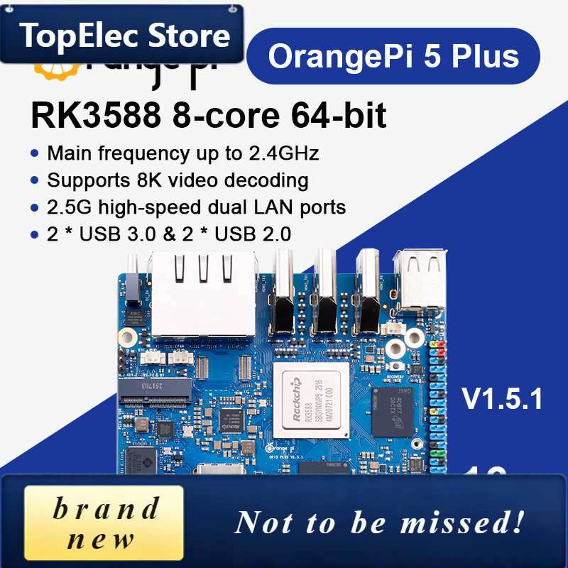 TopElec Orange Pi 5 Plus 16GB  - Orange Pi 5 Plus 16Gb 评论和价格